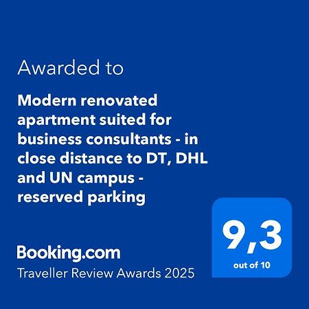 Modern Renovated Apartment Suited For Business Consultants - In Close Distance To Dt, Dhl And Un Campus - Reserved Parking 波恩 外观 照片